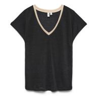 T-shirt Noir Femme Vero Moda Gita pas cher