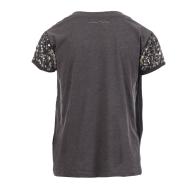 T-shirt Gris Fille Teddy Smith Tiz vue 2