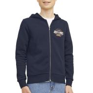 Sweat Zippe Marine Garçon Jack & Jones Jjelogo
