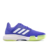 Chaussures tennis Bleu Homme Adidas Courtjam Bounce M vue 2