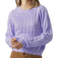 Pull Violet Femme Vero Moda Yen pas cher