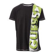 T-shirt Noir/Vert Garçon Guess Punto