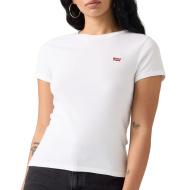 Lot de 2 T-shirts Blanc/Bleu Femme Levi's 2pack Essential vue 2