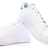 Baskets Blanches Mixte Adidas Advantage Base 2.0 J vue 6
