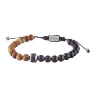 Bracelet Perles Noir/Beige Homme Geographical Norway 315050