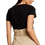 T-shirt Noir Femme Morgan Dzanzi vue 2