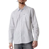 Chemise Blanche/Marine Homme Kaporal ROMA pas cher