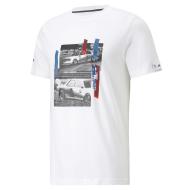 T-shirt Blanc Homme Puma Bmw Mms Car Graphic pas cher