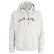 Sweat Gris Chiné/Bordeaux Homme Jack & Jones Javery