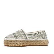 Espadrilles Blanches/Vertes Femme Pare Gabia Aduna