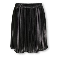 Jupe Grise Métallique Fille Kids ONLY Lyon Pleated Shine vue 3