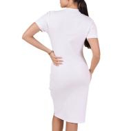 Robe Zippée Blanche Femme Project X Paris F227061 vue 2