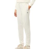 Jogging Blanc Femme Lacoste Fleece1 pas cher