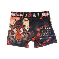 Boxer Noir/Orange à Imprimés Garçon Freegun TIG vue 2
