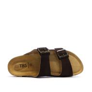 Braune Herrensandalen TBS Mule Cow Split Suede Quatar Ansicht 4