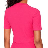 T-shirt Rose Femme Adidas Crop HG6165 vue 2
