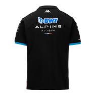 Polo Noir Homme Kappa Adrem vue 2