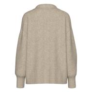 Pull Marron Femme Pieces Malou vue 2