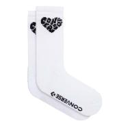 Chaussettes Blanches/Noires Femme Converse S7021472 pas cher