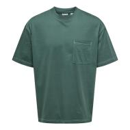 T-Shirt Vert Homme Only & Sons Larry Life pas cher