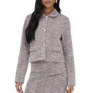 Pull Bordeaux/Blanc Femme JDY Lissy