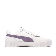 Baskets Blanches/Violettes Femme Puma Carina 2.0 vue 2