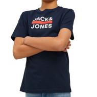 T-shirt marine garçon Jack & Jones Dan pas cher