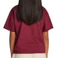 T-shirt Bordeaux Fille Calvin Klein Jeans Boxy vue 2