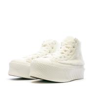 Baskets Blanches Femme Converse Lift 2x Hi Egret vue 6