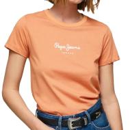 T-shirt Orange Femme Pepe jeans Wendy