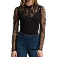 T-Shirt Manches Longues Noir Femme Morgan TSAGE pas cher
