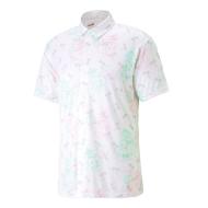 Chemisette de Golf Blanche Imprimé Homme Puma Tropi-cool pas cher