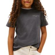 T-Shirt Noir Mixte Junior Tommy Hilfiger Mini Corp pas cher