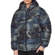 Doudoune Camouflage Noir/Marine Homme Adidas Camo H13566 pas cher