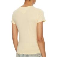 T-shirt Beige Femme Tommy Hilfiger Linear vue 2