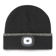 Bonnet Noir Homme Facom Avec Led vue 2