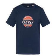 T-shirt Marine Garçon Schott USTOUR