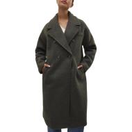 Manteau Long Gris Femme Vero Moda Liteerika pas cher
