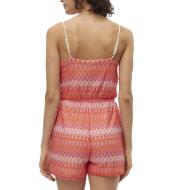 Combi-Short Rose/Rouge Femme Vero Moda Dicte Singlet vue 2