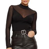 T-Shirt Manches Longues Noir Femme Morgan TIMARA pas cher