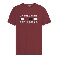 T-shirt Bordeaux Garçon Jack & Jones Freddie