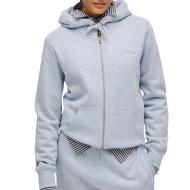Sweat Zippé Gris Femme Superdry Essential pas cher