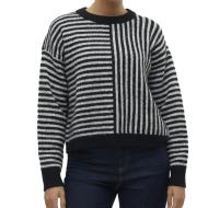 Pull Beige/Noir Femme Vero Moda Ranus