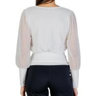 Blouse Blanche Femme Morgan Matières vue 2