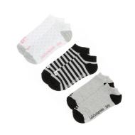 X3 Paires de Socquettes Grise/Blanche Femme Lulu Castagnette