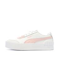 Baskets Blanches/Rose Femme Puma Carina Lift pas cher