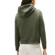 Sweat à Capuche Vert Femme Tommy Hilfiger Flag vue 2