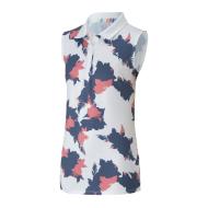 Polo Blanc à motifs Fille Puma Floral pas cher