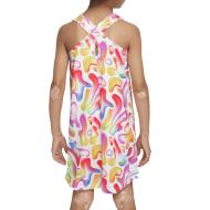Robe Blanche/Rose Fille Nike Freeze vue 2