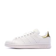 Stan Smith Baskets Blanches /Dorées Femme Adidas pas cher